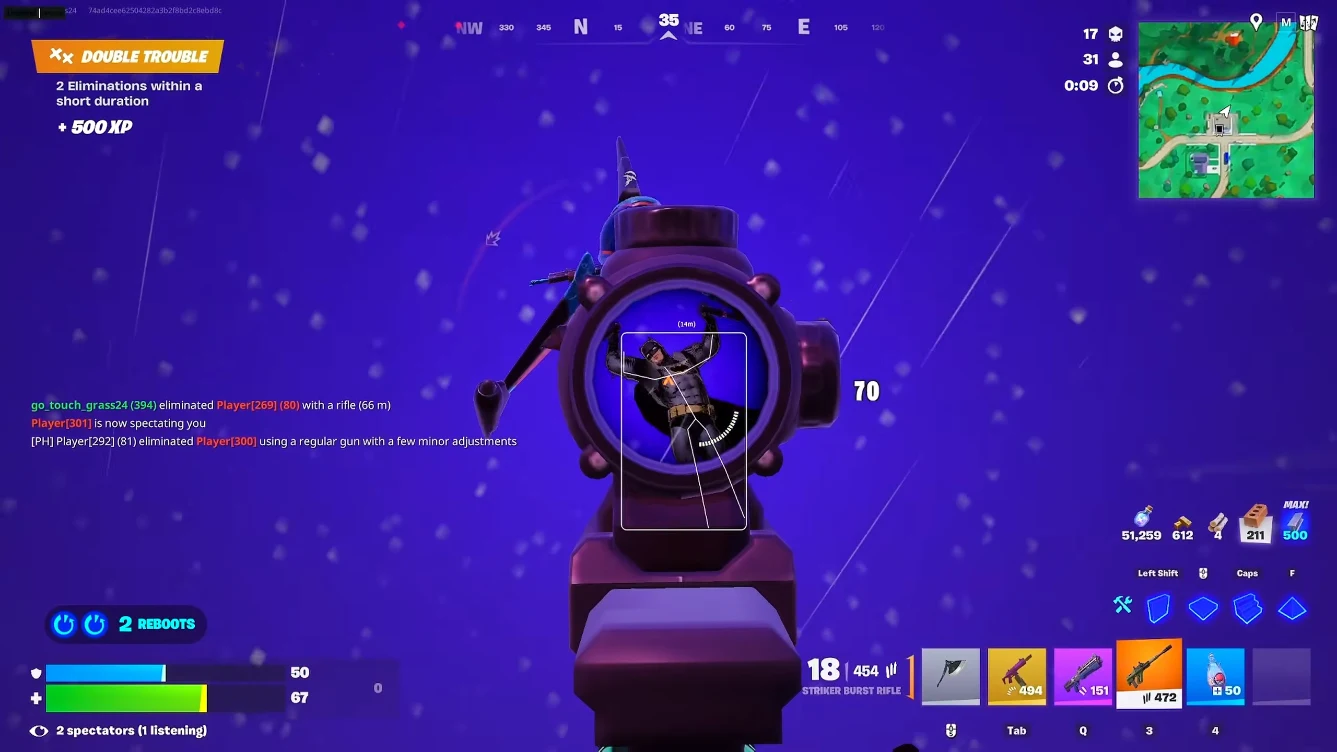 Fortnite ESP and aimbot Fortnite cheats ESP and aimbot in-game preview